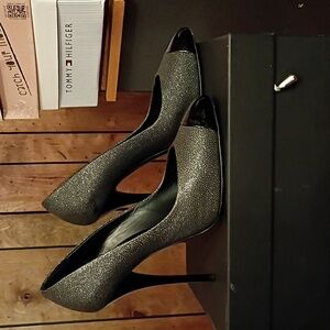 Giuseppe Zanotti black silver stiletto